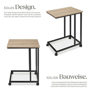 Beistelltisch Luton Industrial Holz hell, Eiche Sonoma