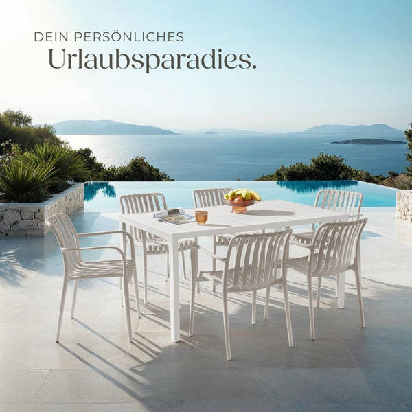 Gartenstühle Alcudia taupe 6er Set