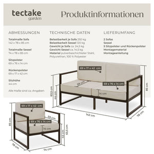 Garten-Loungeset Comosa