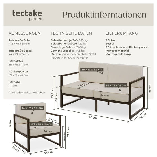Garten-Loungeset Comosa