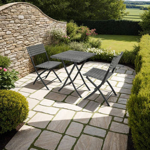 Rattan Balkonset Trevi, grau