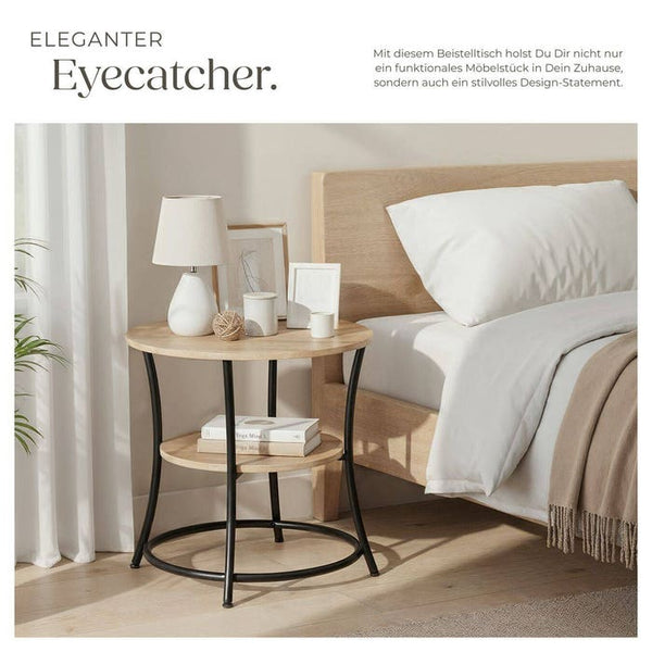 Beistelltisch Saint Louis Industrial Holz hell, Eiche Sonoma