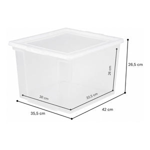 6x Aufbewahrungsbox 30L mit Deckel