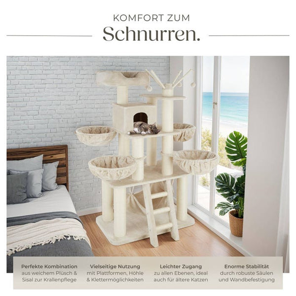 Kratzbaum Gismo beige/weiss