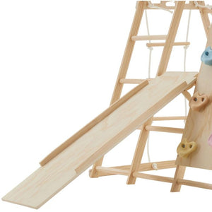 Klettergerüst Mont Blanc 8in1 Indoor Holz klappbar braun