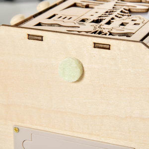 Adventskalender mit LED-Lichtern 25 cm x 20 cm x 29 cm
