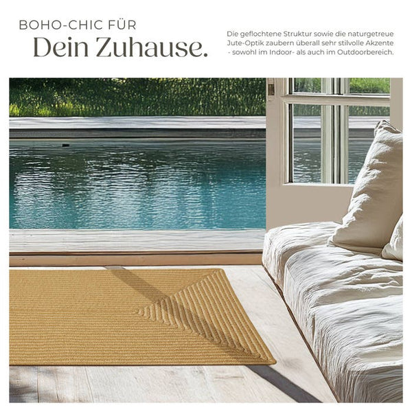 Tapis tressé Raya 60 x 90 cm