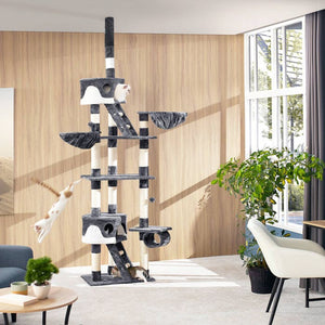 Kratzbaum Hansi 260cm, grau/weiss