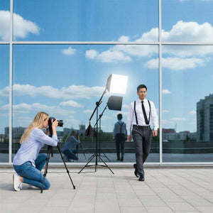 Studioleuchte mit Softbox, Stativ und Tasche