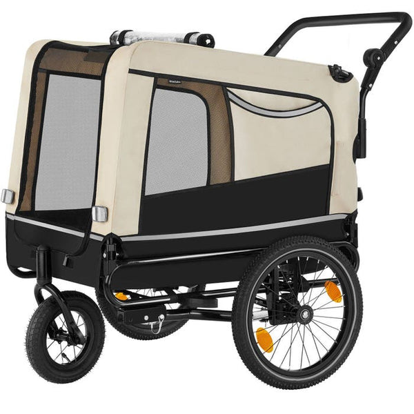 Hundeanhänger WoofRider beige