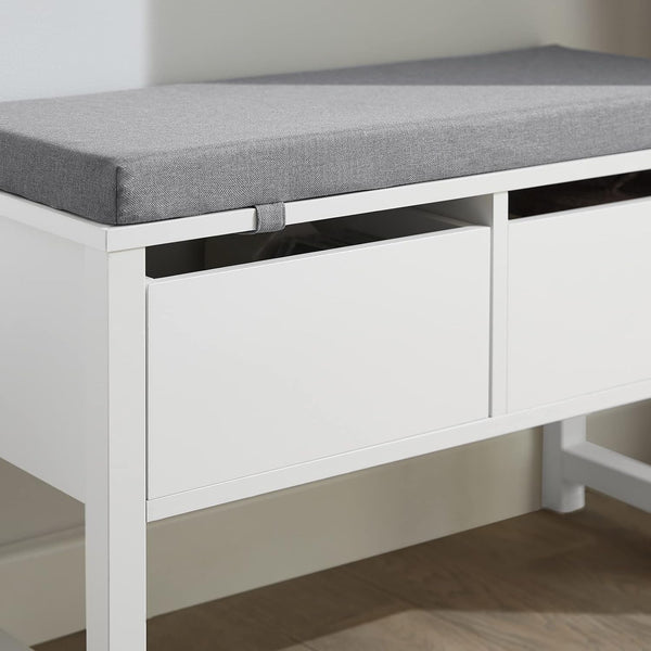 Sitzkommode | Sitzbank mit Stauraum | Schuhbank | Weiss FSR88-W