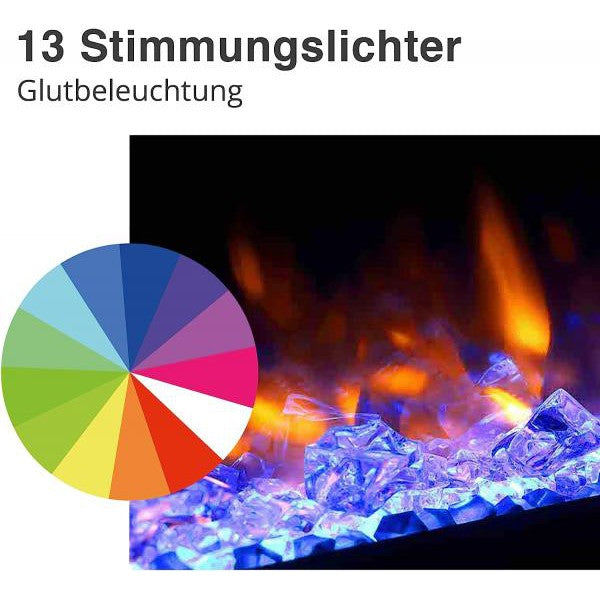 RICHEN Elektrischer Einbaukamin Fiamma 60" - Elektrokamin