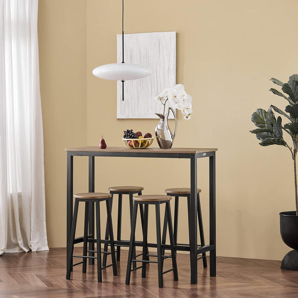Bartisch mit 4 Stühlen | Bartisch set | Stehtisch | 5-teilig | OGT22-SCH