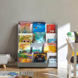 Kinderbücherregal | Zeitungsständer | Aufbewahrungsregal Für Kinder | KMB32-HG