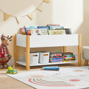Kinderbücherregal Spielzeugregal Aufbewahrungsregal für Kinder KMB35-W