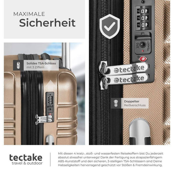 Hartschalenkofferset 4-tlg. champagner