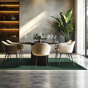 Tapis à poils courts Soft Zone vert 140 x 200 cm 