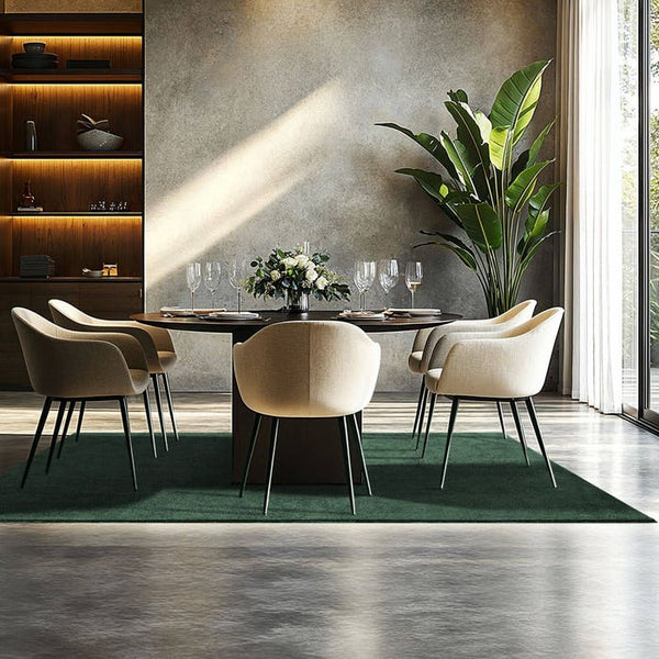 Tapis à poils courts Soft Zone vert 140 x 200 cm 