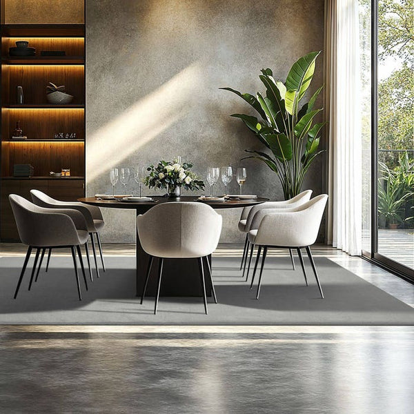 Short pile carpet Soft Zone gray 200 x 290 cm 