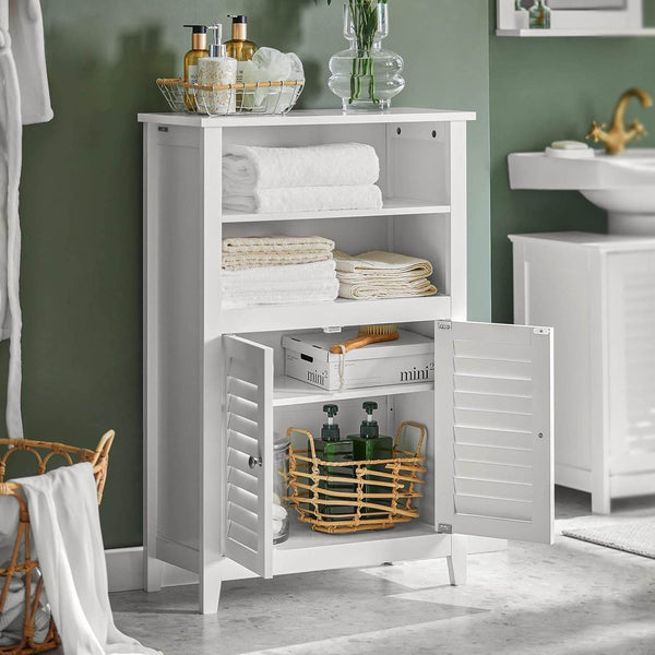 Badkommode | Badzimmerschrank | Flurschrank Weiss BZR13-W