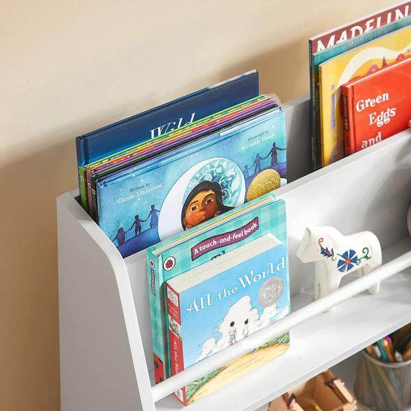 Kinderbücherregal | Spielzeugregal | Aufbewahrungsregal Für Kinder | KMB34-W