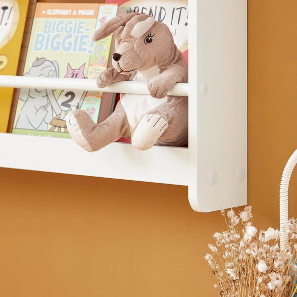 Kinder Bücherregal Wandregal für Kinder mit 4 Ablagen KMB08-W