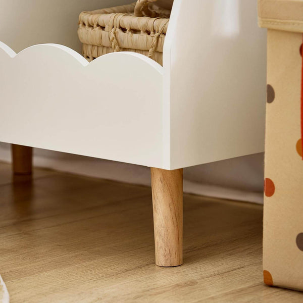 Kinderbücherregal Aufbewahrungsregal Montessori Regal Weiss