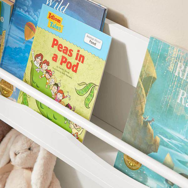 Kinderbücherregal | Spielzeugregal | Aufbewahrungsregal Für Kinder | Weiss