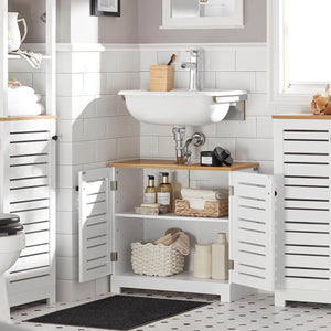 Waschbeckenunterschrank Badezimmerunterschrank Weiss BZR40-W