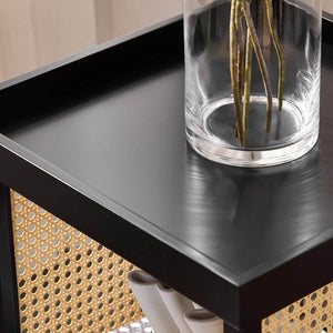 Beistelltisch mit Zapfenverbindungen | Couchtisch | Nachtschrank | Schwarz