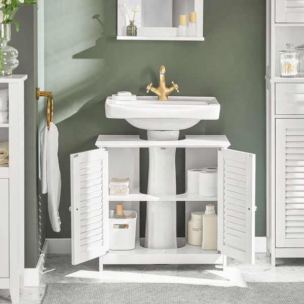 Waschbeckenunterschrank Badezimmerunterschrank Weiss FRG237-II-W