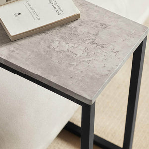 Beistelltisch Metall Couchtisch Laptoptisch Hellgrau FBT44-HG