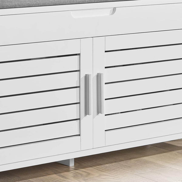 Garderobenbank | Sitzbank | Dielenbank | Schuhbank Weiss FSR102-W