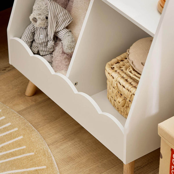 Kinderbücherregal Aufbewahrungsregal Montessori Regal Weiss