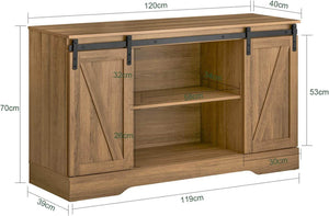 Sideboard mit Schiebetür | Kommode | TV-Schrank | Flurschrank | FSB60-BR