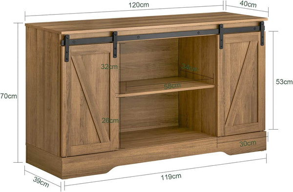 Sideboard mit Schiebetür | Kommode | TV-Schrank | Flurschrank | FSB60-BR