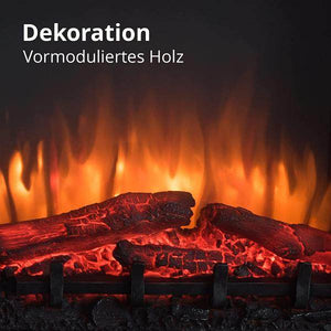 BALDERIA LED Elektrokamin Candela 3D-Flammeneffekt 2000W