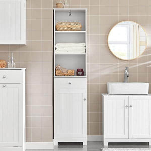 Bad Hochschrank Badschrank Badregal Weiss