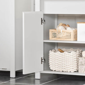 Waschbeckenunterschrank Badschrank Waschtisch Weiss BZR101-W