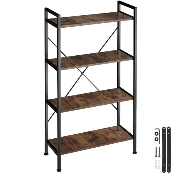 Regal Leeds Industrial Holz dunkel, rustikal