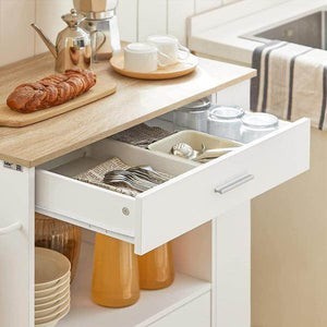 Küchenwagen | Sideboard | Servierwagen | Kücheninsel | Weiss