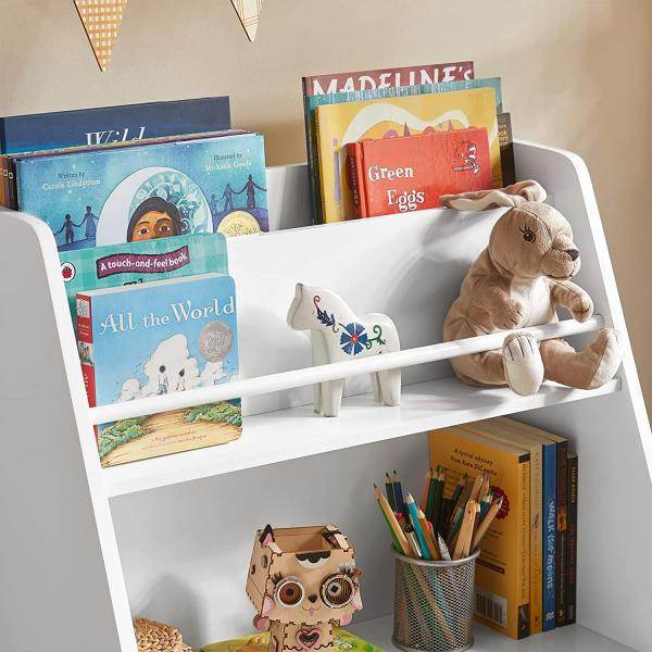 Kinderbücherregal | Spielzeugregal | Aufbewahrungsregal Für Kinder | KMB34-W