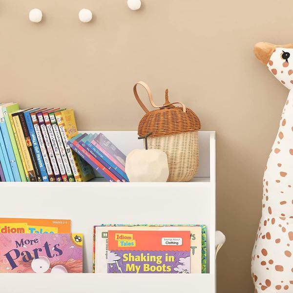 Kinderregal | Spielzeugregal | Aufbewahrungsregal Für Kinder | Weiss