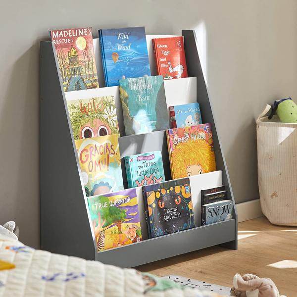 Kinderbücherregal | Zeitungsständer | Aufbewahrungsregal Für Kinder | KMB32-HG