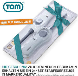 TOM Bioethanol Tischkamin 14tlg. Plus Geschenk