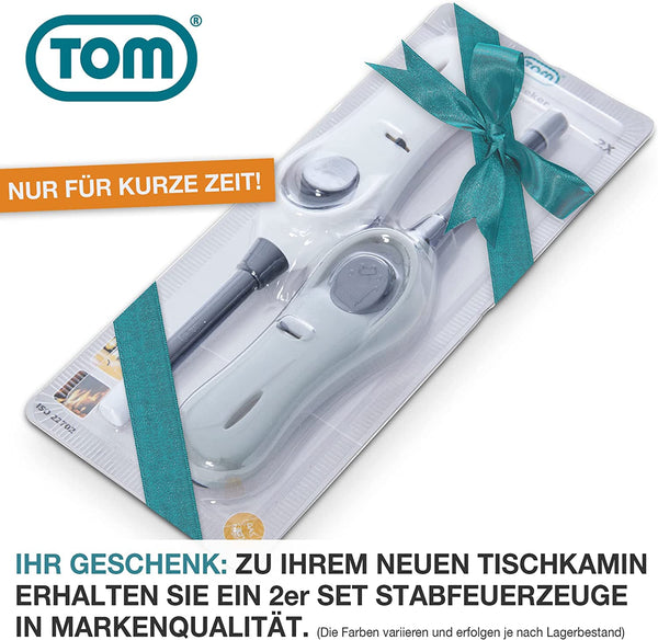 TOM Bioethanol Tischkamin 14tlg. Plus Geschenk