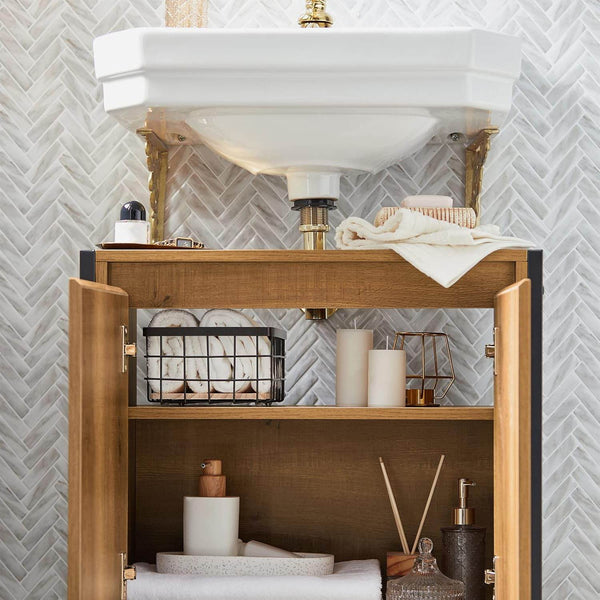 Waschbeckenunterschrank | Badezimmerschrank | Waschtisch | BZR63-PF