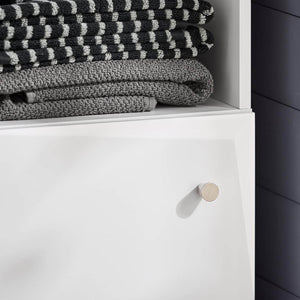 Bad Hochschrank | Badschrank | Badregal | Badmöbel Weiss BZR91-W