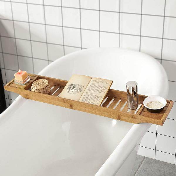 80cm Lang Badewannenablage Badewannenbrett Bambus