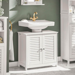 Waschbeckenunterschrank Badezimmerunterschrank Weiss FRG237-II-W